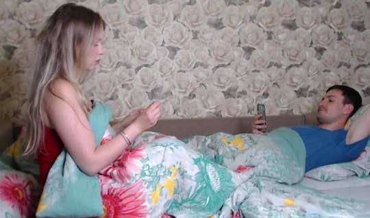 Russian blonde and a guy decided to shoot explicit homemade ...