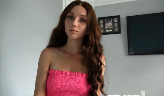 A young girlfriend wants to get an orgasm and climbs on a st...